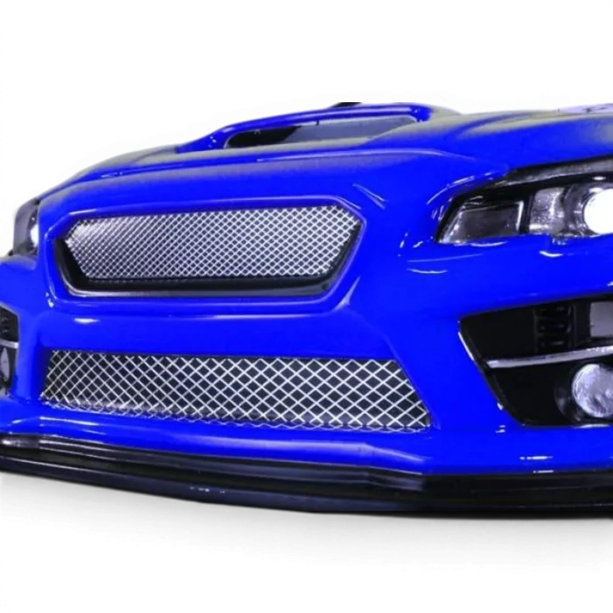 Grille 3D chrome Pandora RC, 210x120mm, pour personnalisation de voiture, design en relief, finition brillante.