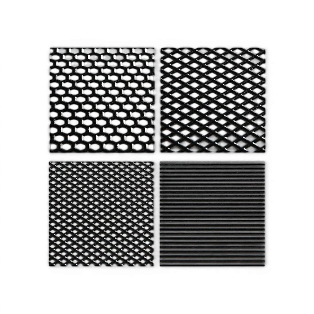 Grille autocollante réelle 3D Wrap-UP Next, maille croisée fine, dimensions 130x75mm, design moderne et détaillé.