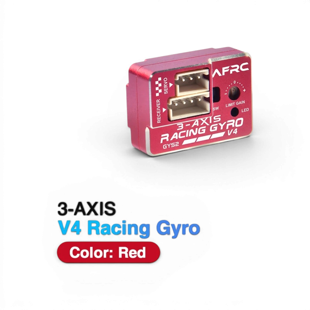 Gyro mini drift AFRC GYS-2 V4, électronique de contrôle pour voiture RC, visible avec composants et capteurs.