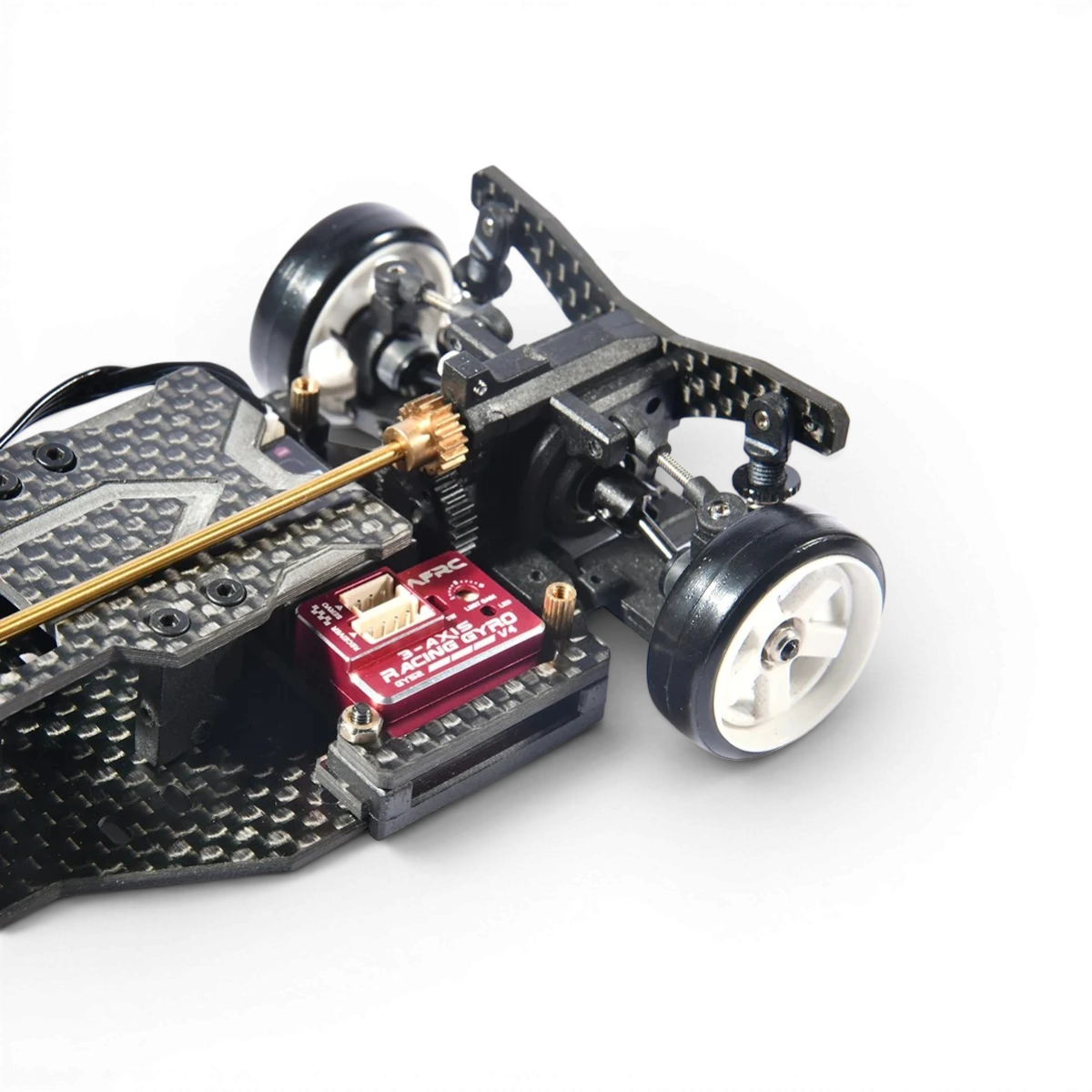 Gyro mini drift AFRC GYS-2 V4, électronique pour voiture RC, montrant le gyroscope compact et ses composants.