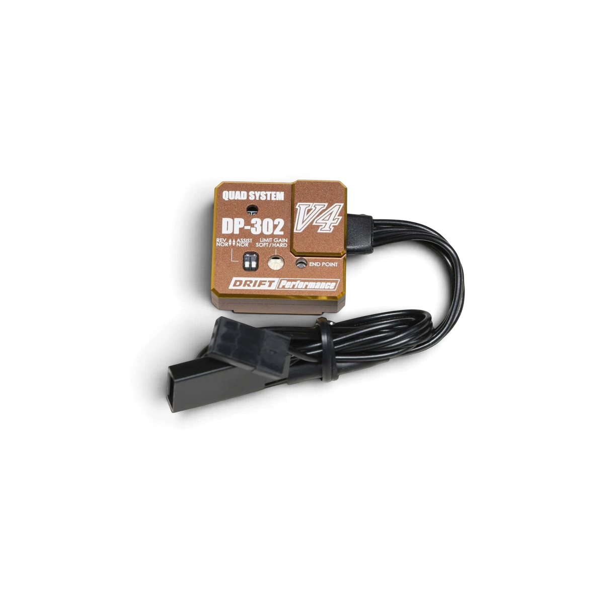 Gyro V4 bronze 2ch/3ch électronique de Team Yokomo, dispositif de stabilisation pour modélisme RC.