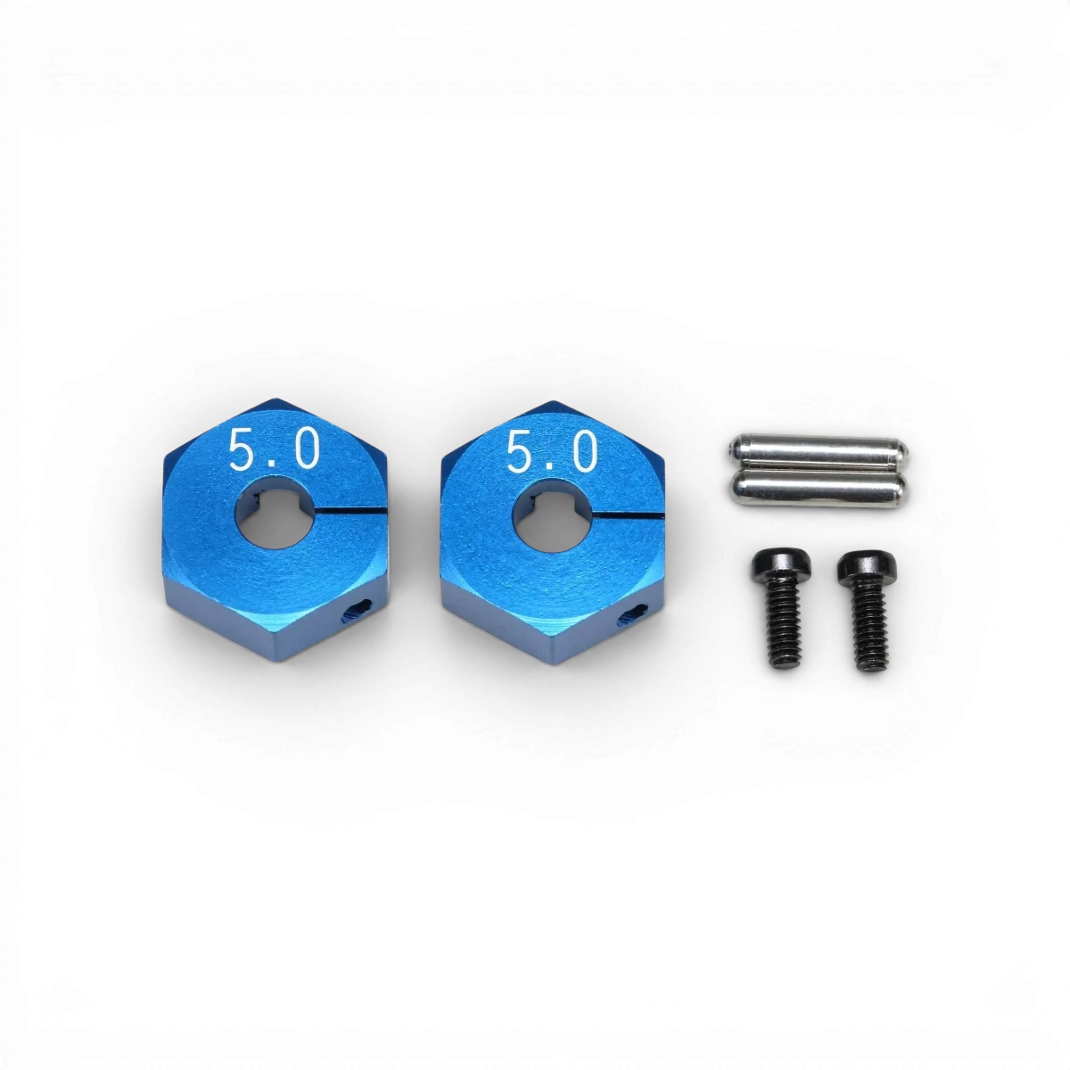 Hexagone en aluminium bleu de 5mm pour pièces détachées, compatible avec les modèles Team Yokomo.