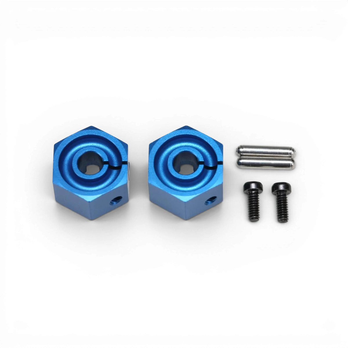 Hexagone en aluminium bleu de 8mm pour pièces détachées Team Yokomo, compatible pour voitures de drift.