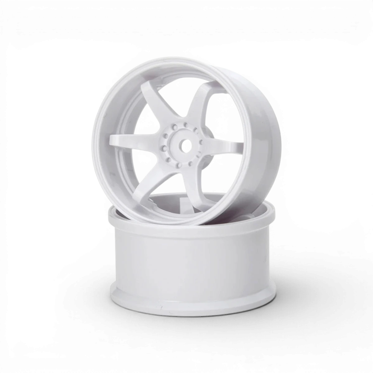 Jantes G-force Hayate N-6 Drift Offsets+8 blanches pour voitures, roues de haute traction et design robuste.