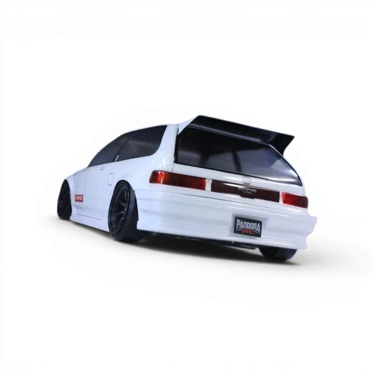 Carrosserie pour Honda Civic EF9 de Pandora RC, finition détaillée avec surfaces peintes et logos visibles.