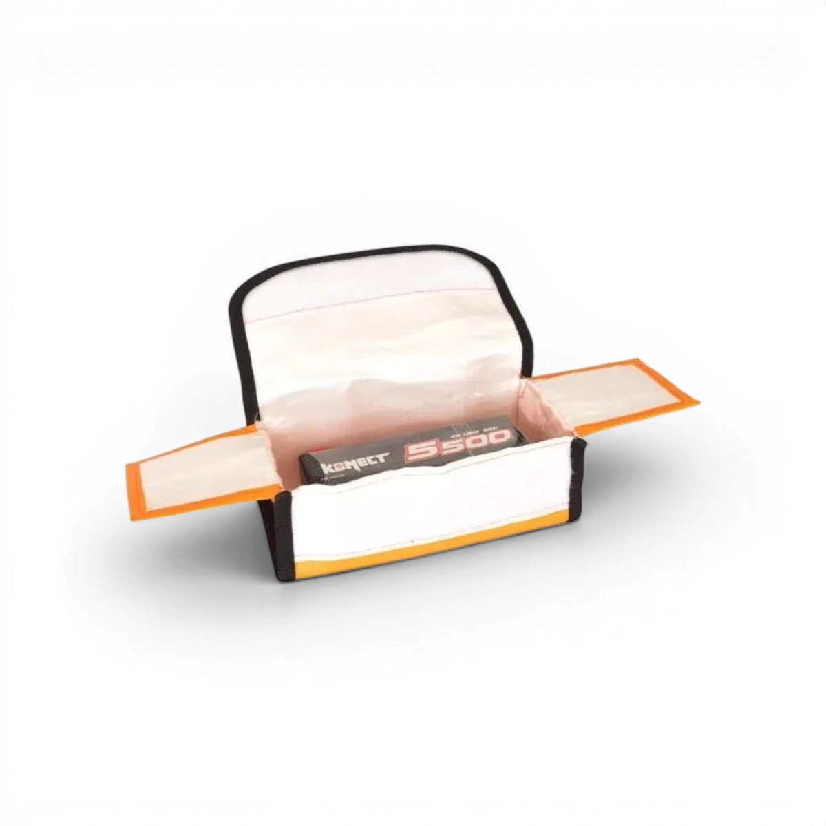 Housse de charge Konect pour accus Lipo, protection électronique pour batterie Lipo, couleur noire.