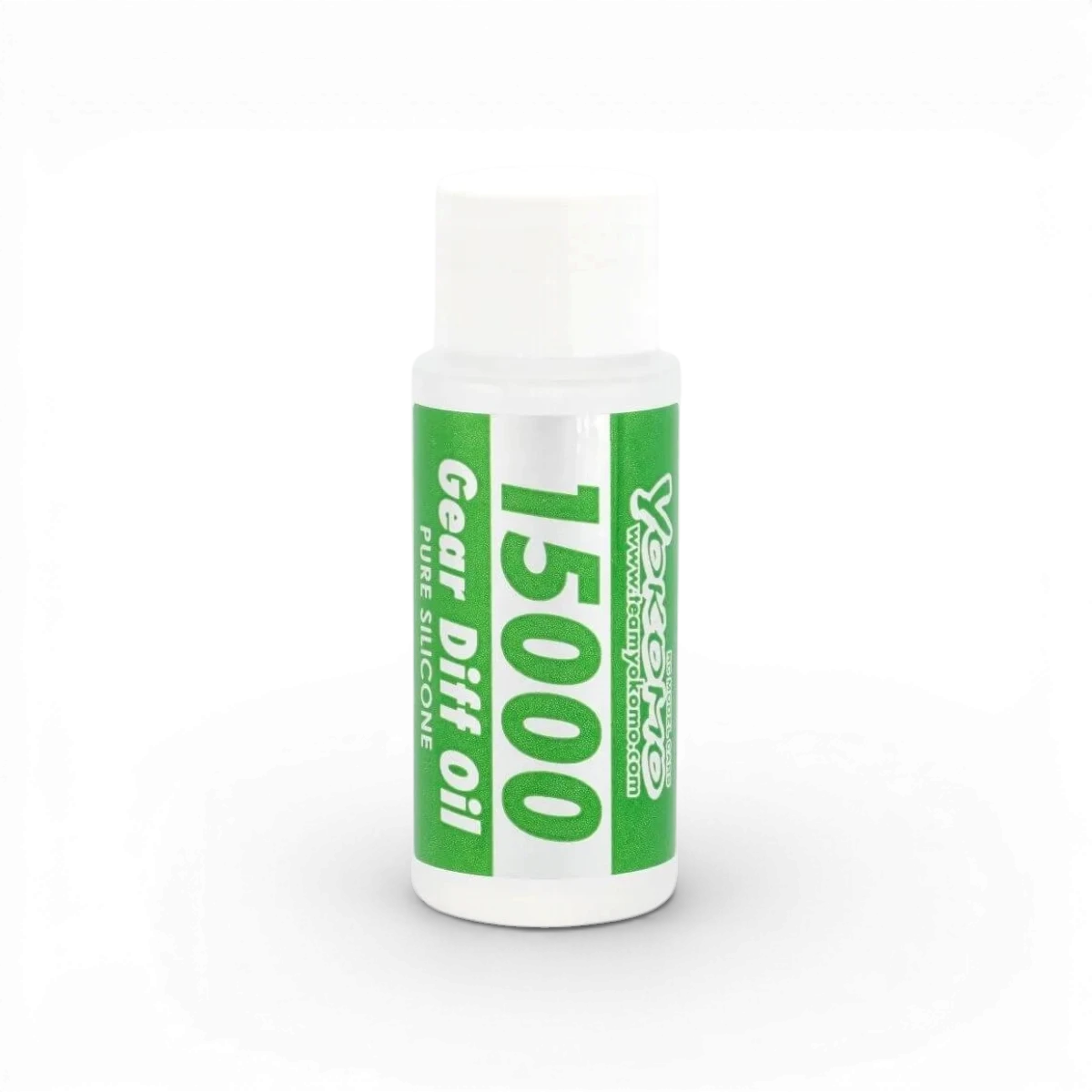 Huile différentielle 15000 Team Yokomo pour voiture RC, contenant de la chimie pour la lubrification et la performance.