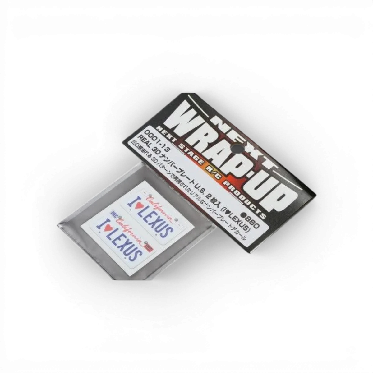 " I♥LEXUS " Plaque immatriculation autocollante - Wrap-UP Next - DriftParadiZ