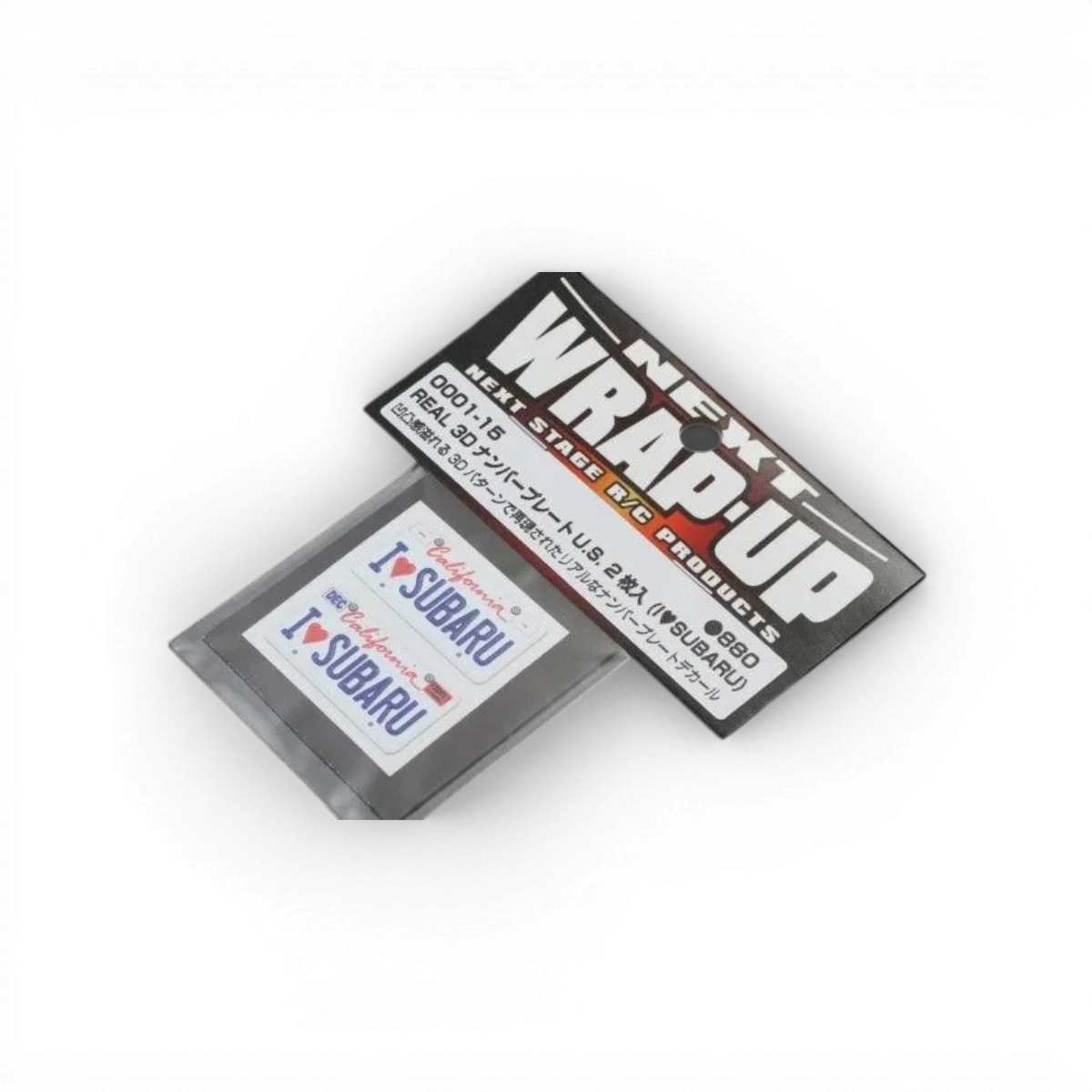 " I♥SUBARU " Plaque immatriculation autocollante - Wrap-UP Next - DriftParadiZ