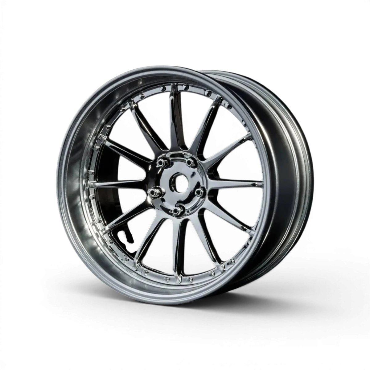 Jantes Max Speed Technology de 21 pouces avec offset réglable, finition chrome et gris mat, visibles sur la roue.