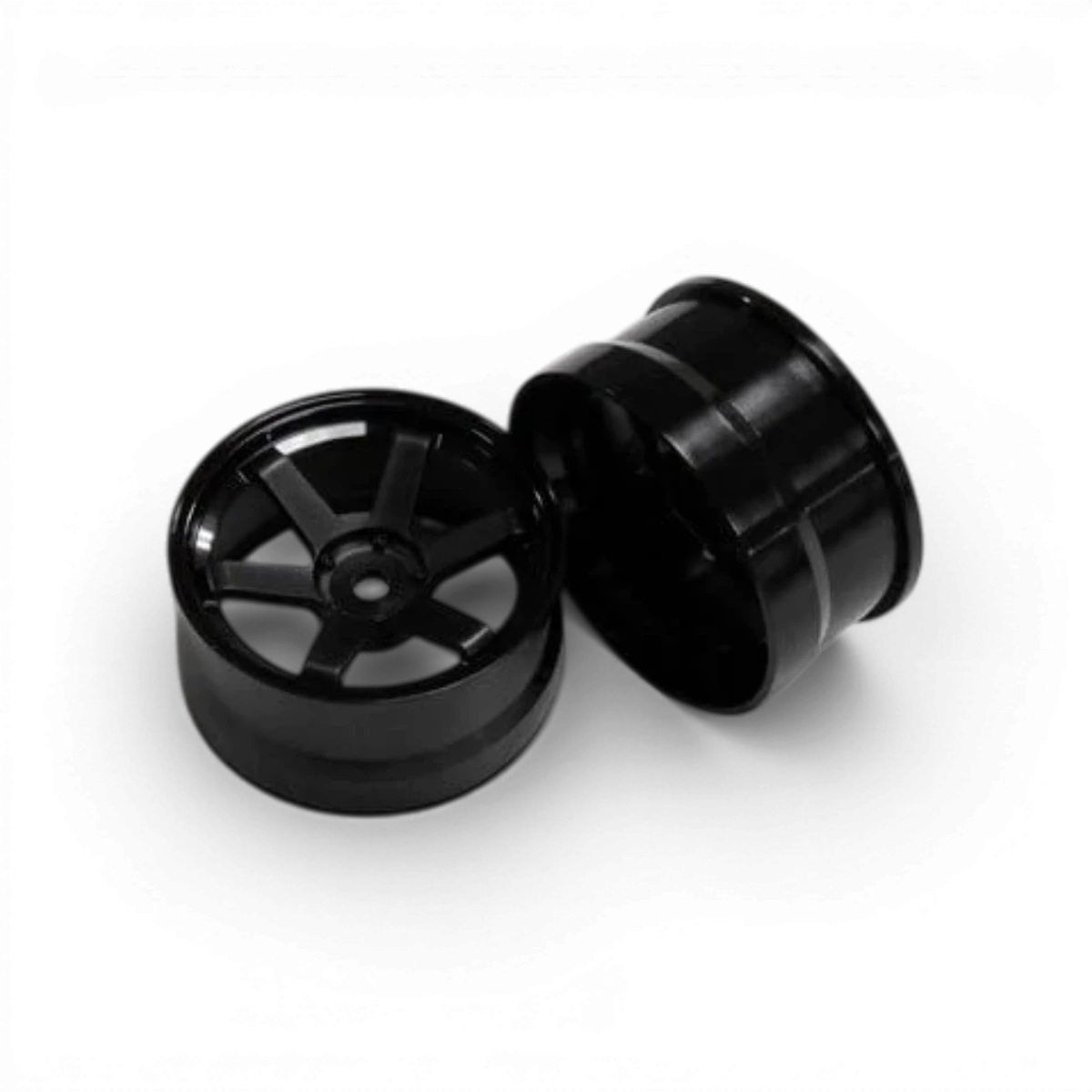 Jantes 37 Kai de SHIBATA, roues noires avec décalage +7, design sportif pour voiture de drift ou performance