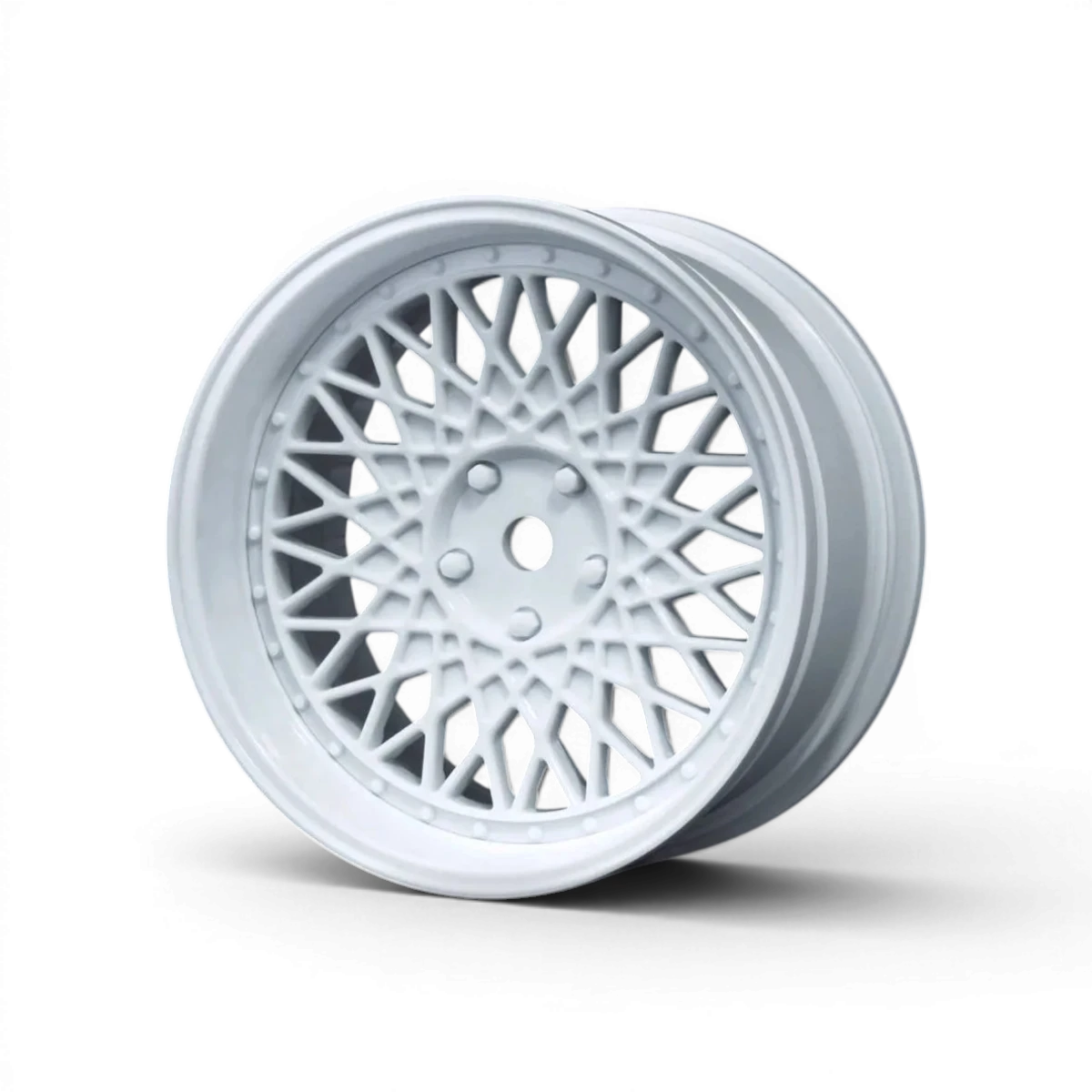 Jantes 501 Offset réglable blanches de Max Speed Technology pour voitures, vue en gros plan sur le design des roues.