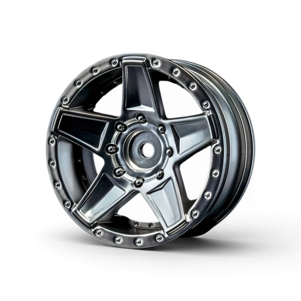 Jantes 648 +5 Chrome de Max Speed Technology, roues en aluminium avec finition chromée brillante.