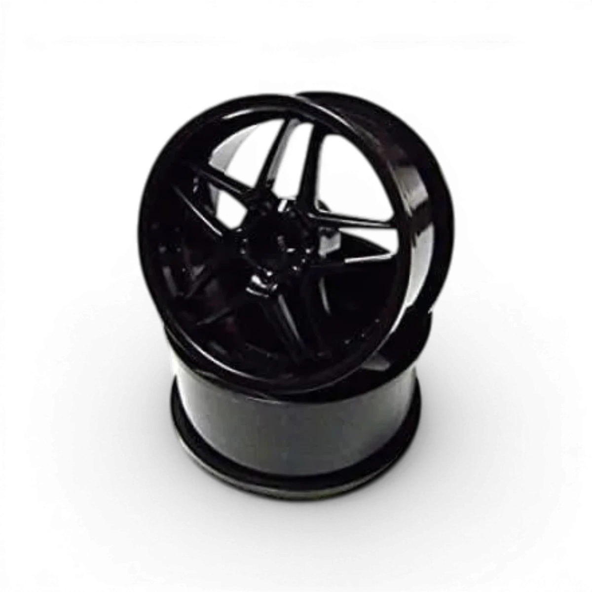 Jantes Blitz BRW03 noires de Topline, roues avec décalage +6, finition noire, vue de face avec détails de la surface.