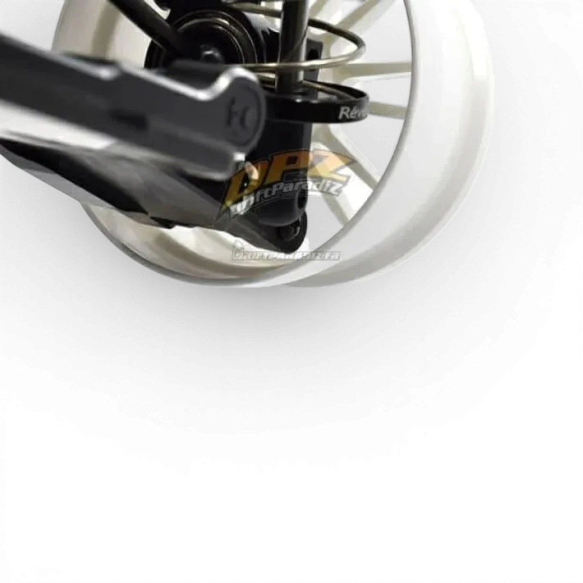 Jantes DP5 Blanches de Team Reve D, roues en alliage avec offset de 6mm, pour voitures de drift ou de sport.
