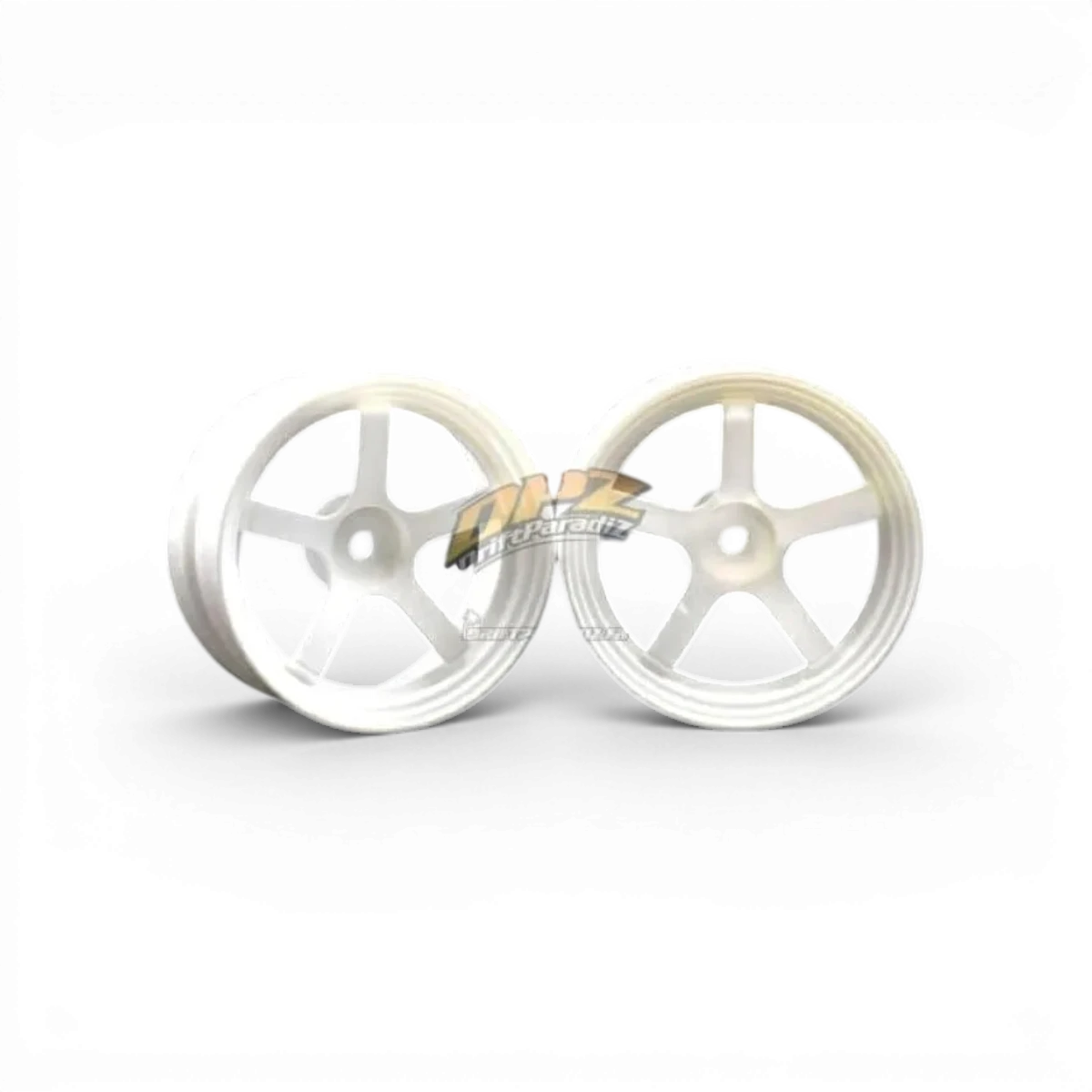 Jantes DP5 offset 8mm blanches de la marque Team Reve D, roues en alliage avec design élégant pour voiture de sport.