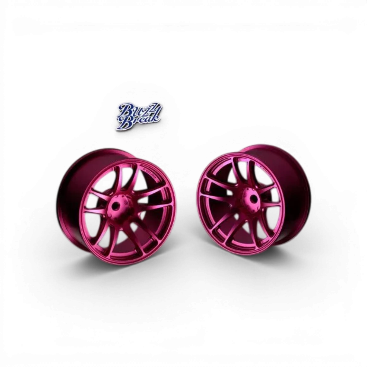 Jantes en aluminium VALINO N820S rose anodisé de 26mm avec offset +7, modèle pour roues BuzzBreak.