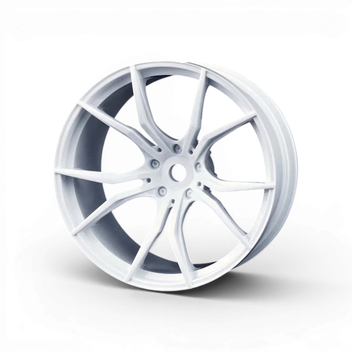 Jantes FX +8 blanches de Max Speed Technology, roues en alliage avec design moderne et finition blanche brillante.