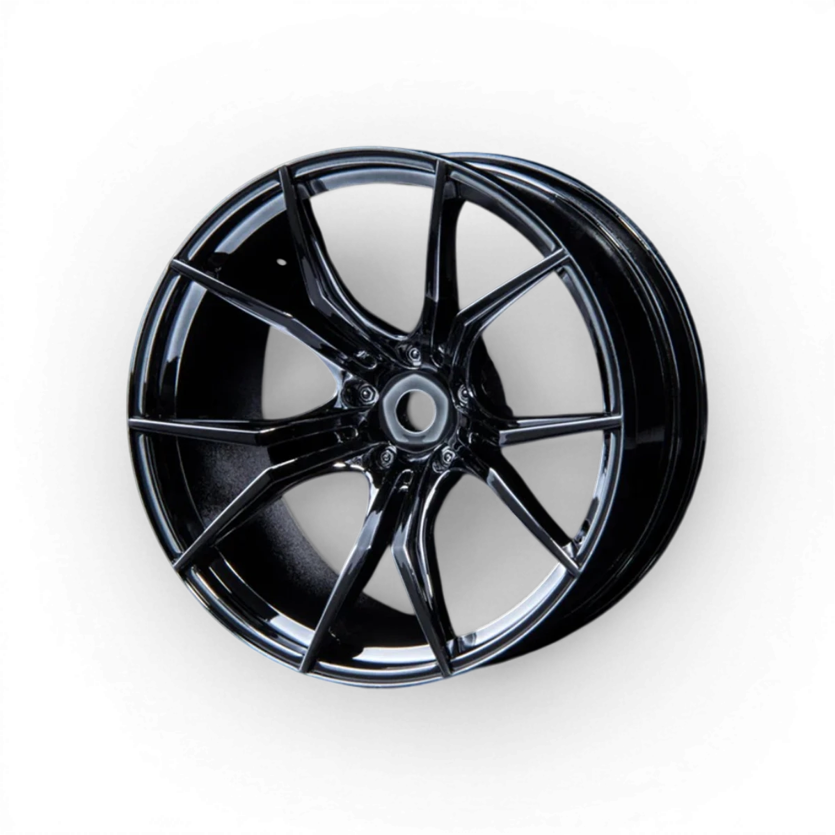 Jantes FX +8 chromées et noires de Max Speed Technology, roues en alliage avec finition brillante et élégante.