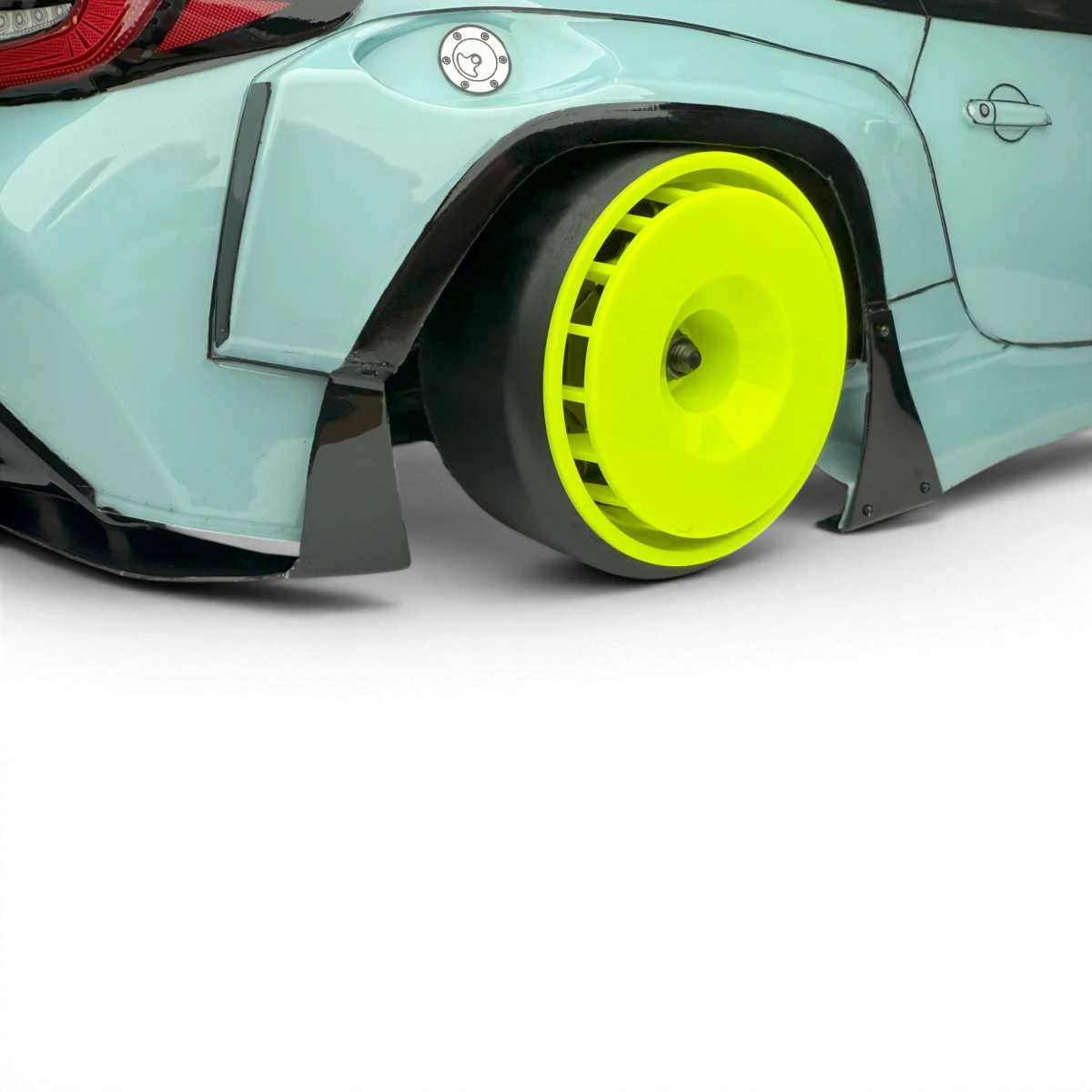 Jantes GA18 Competition Drift Team Reve D, roues en alliage pour voitures de drift, finition noire avec détails de design.