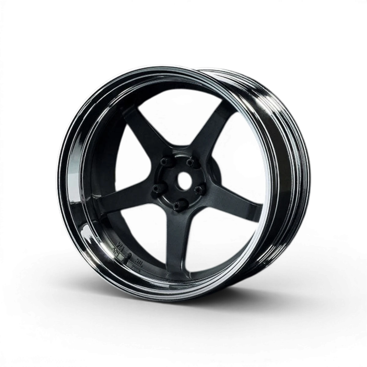 Jantes Max Speed Technology GT Offset réglable en chrome et noir mat, roues sportives pour voiture.