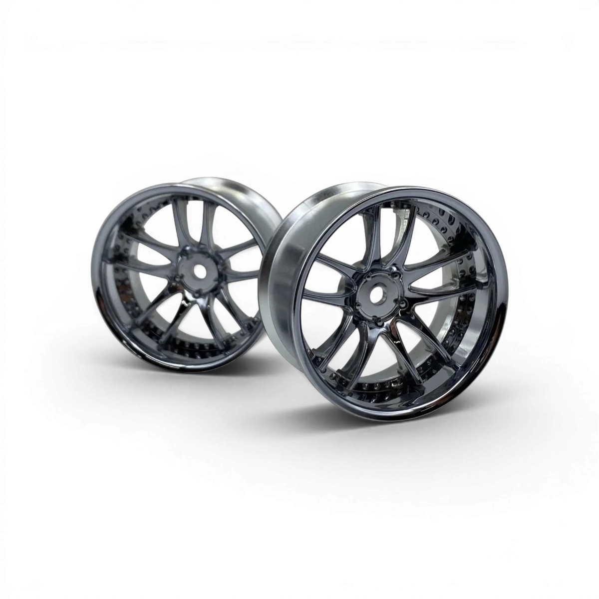 Jantes Work Emotion CR3P High Traction en chrome, pour voiture, avec décalage 8, design moderne et finition brillante.