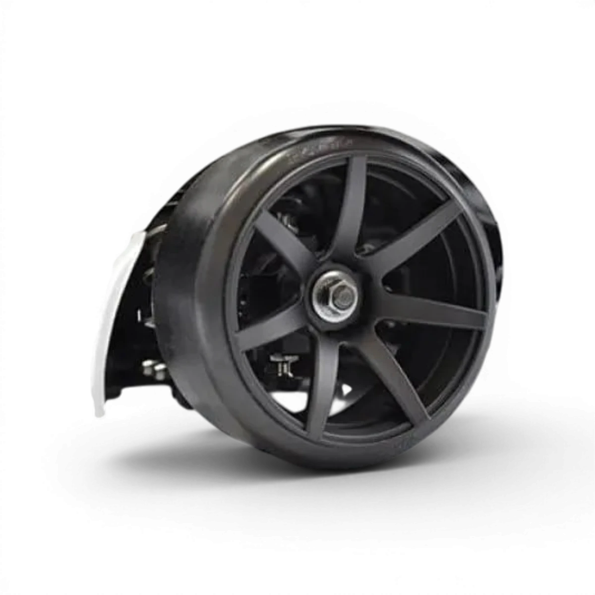 Roues Team Reve D JD7 Offset 8mm blanches, avec design élégant, visibles en gros plan sur fond neutre.