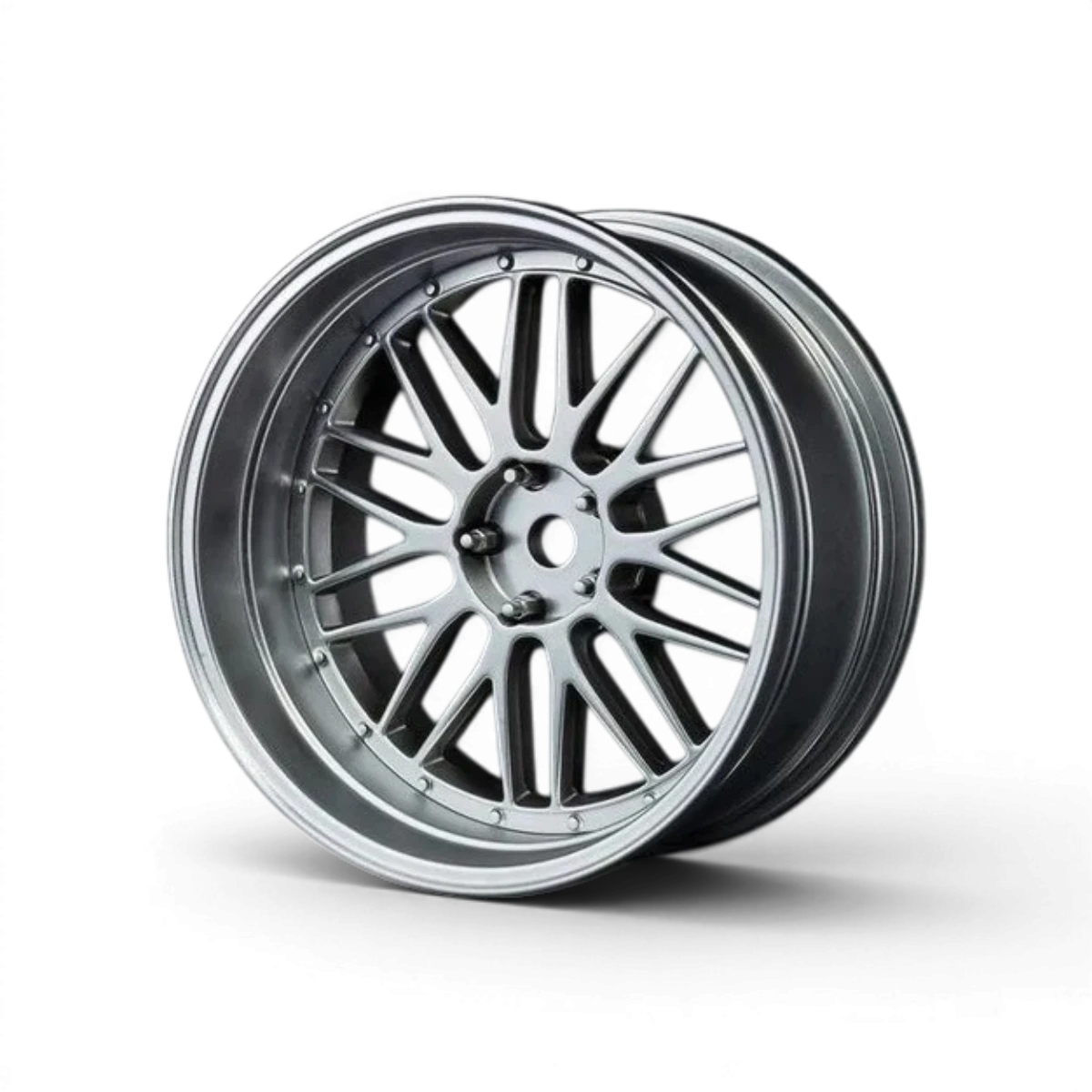 Quatre roues Max Speed Technology LM avec offset réglable, finitions chrome mat, vue de face sur fond neutre.