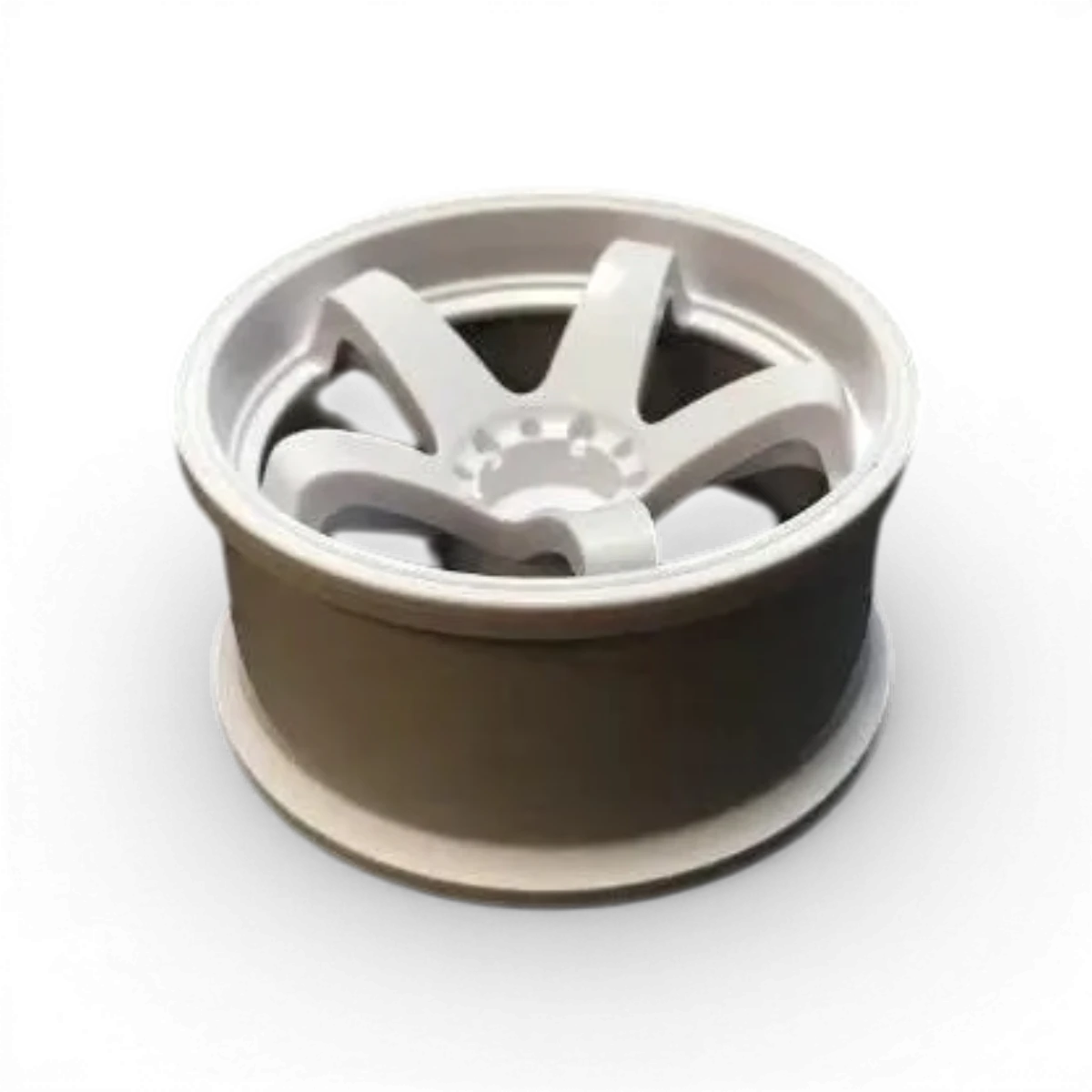 Roues Topline Jantes N Model Ver.3 OFFSET 8, en blanc, vue de face montrant le design moderne et la finition élégante.