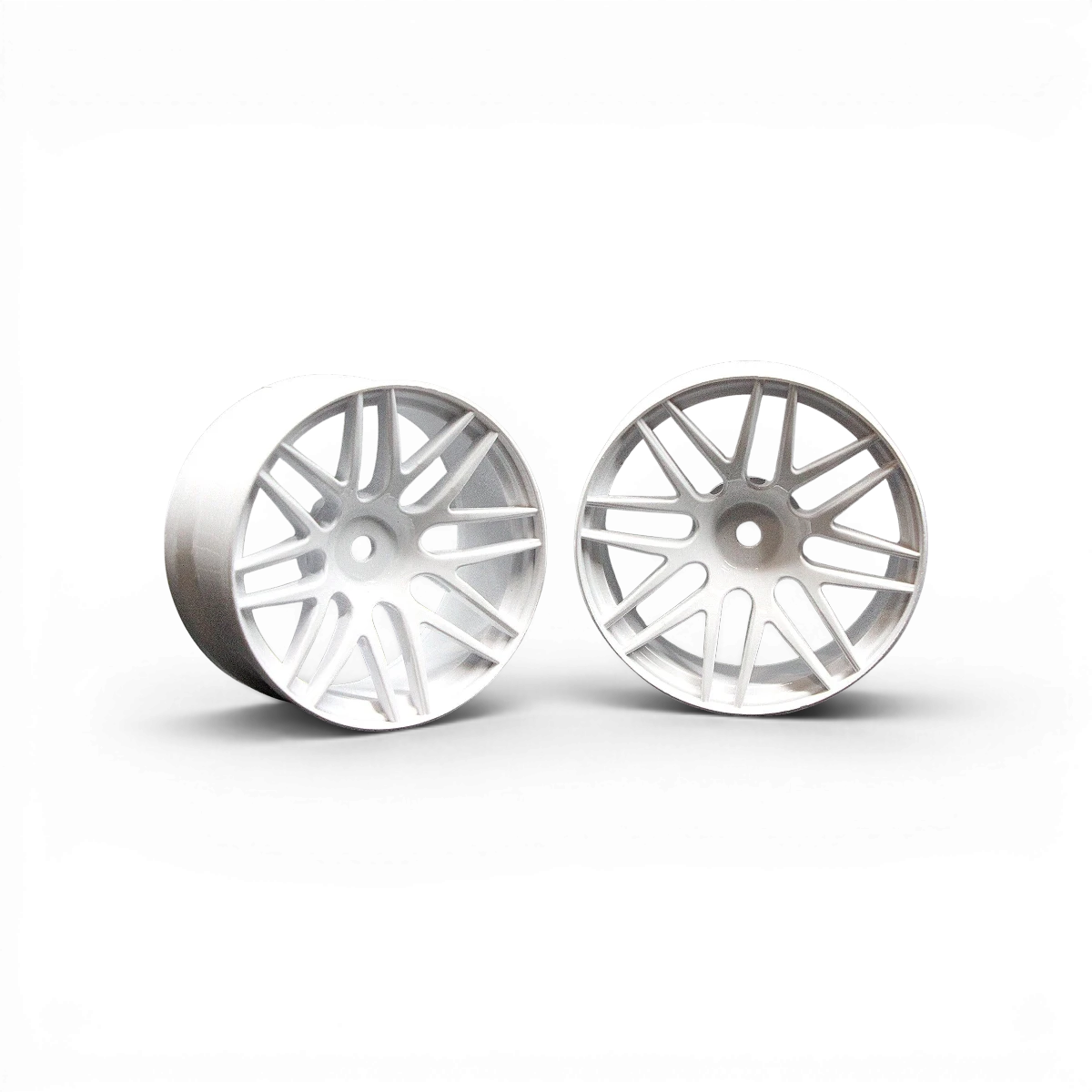 Jantes R2 déport +6mm blanches de la marque Src Sideways RC pour customisation de véhicule radiocommandé.