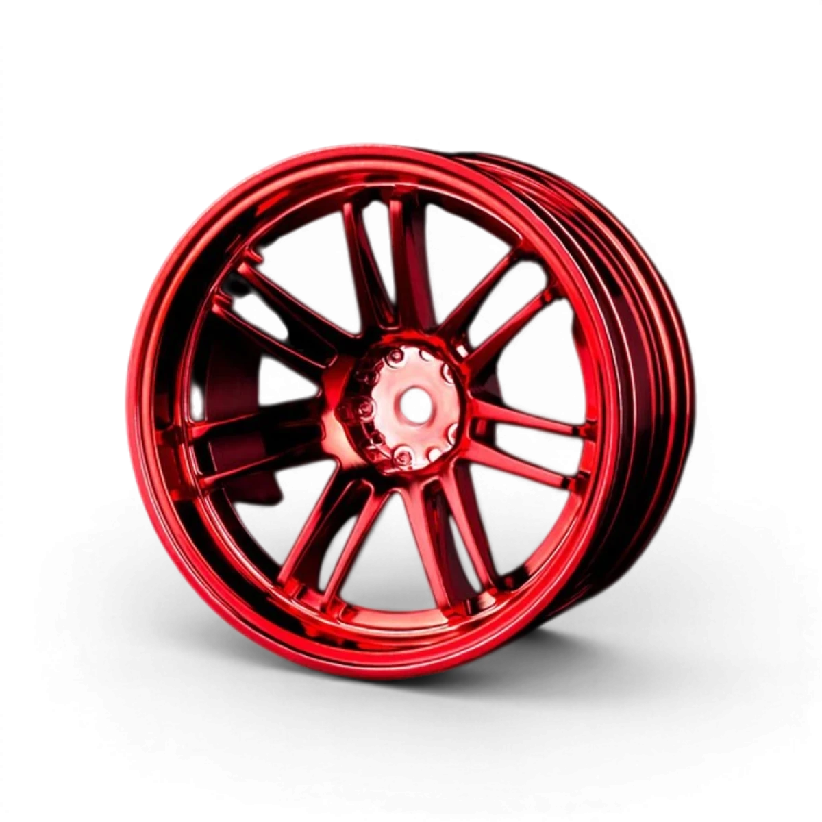 Jantes RE30 +8 rouges de Max Speed Technology, roues en alliage avec design sportif et finition brillante.