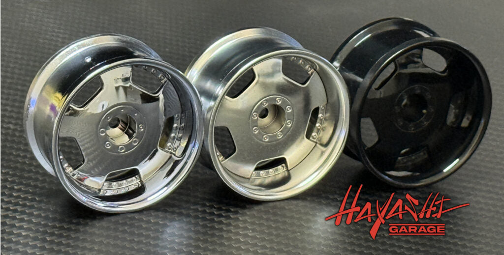 Jantes RIMS EURO (BIPPU) VIP DISH 1/10 Noir brillant – offset 8 mm – Hayashi Garage - HG20208 - DriftParadiZ