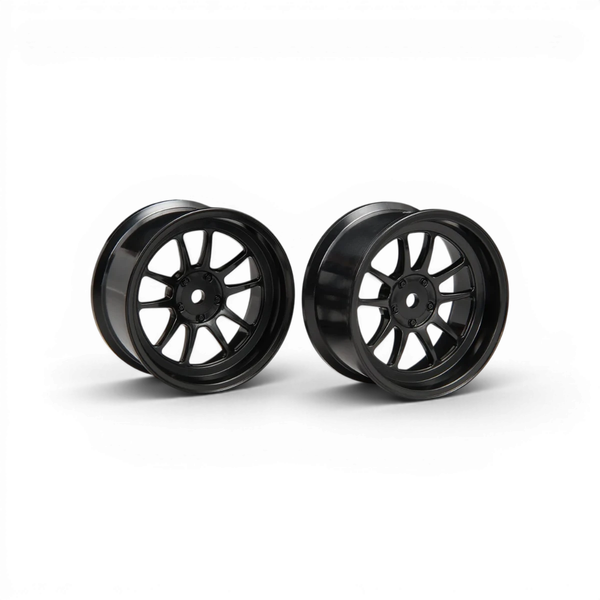 Jantes Shiva Wheel G23 noir avec décalage +7 de la marque Shibata, roues en alliage pour voiture sportive.