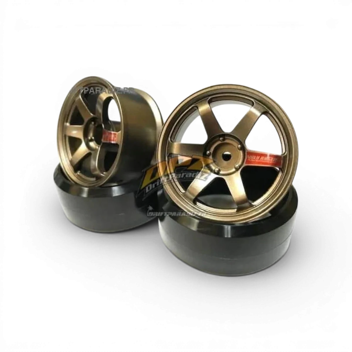Jantes TE37 High Traction en bronze métallique de Custom lab's, roues légères pour voiture de sport.