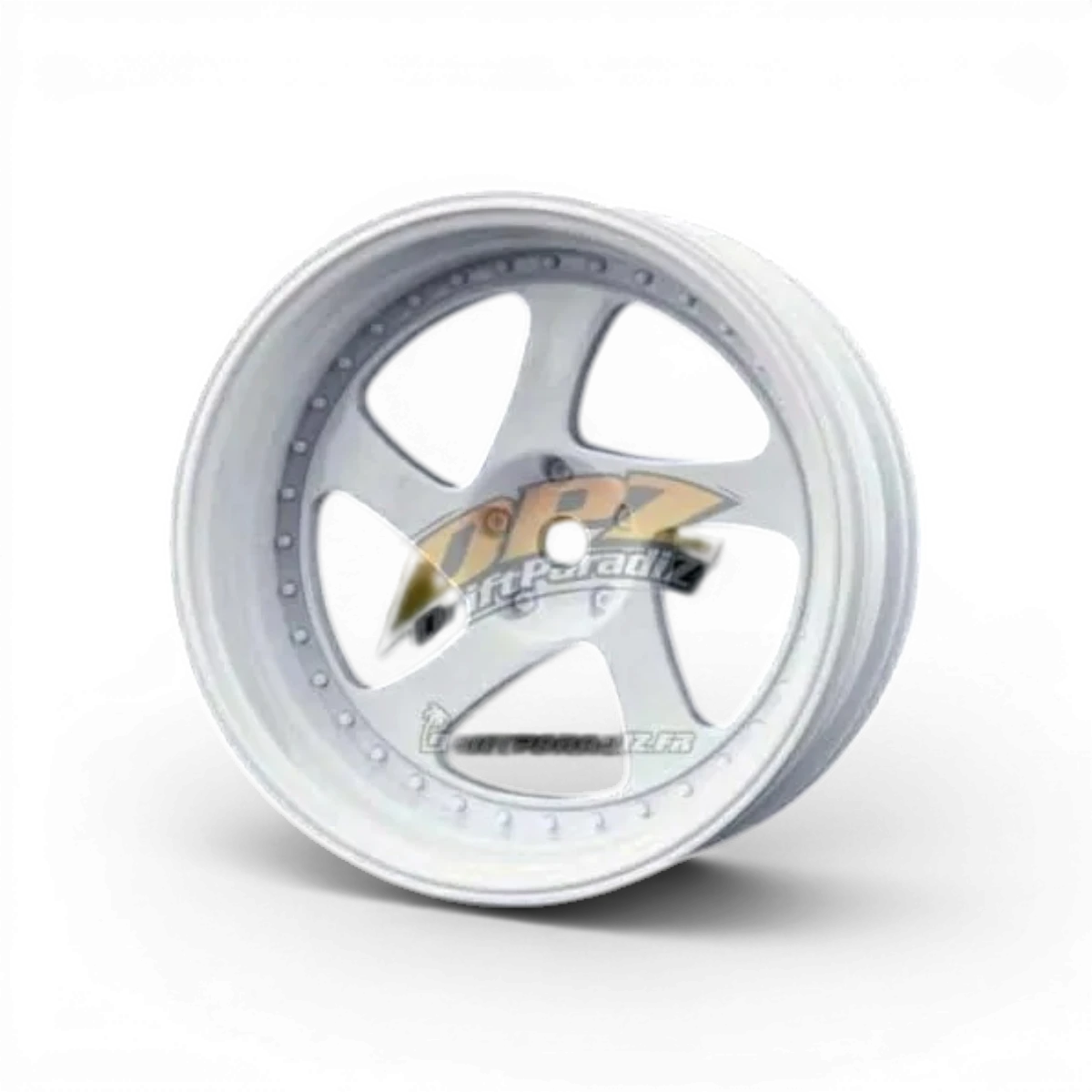 Jantes TMB +11 blanches de Max Speed Technology, roues en alliage pour voiture, vue rapprochée sur un fond neutre