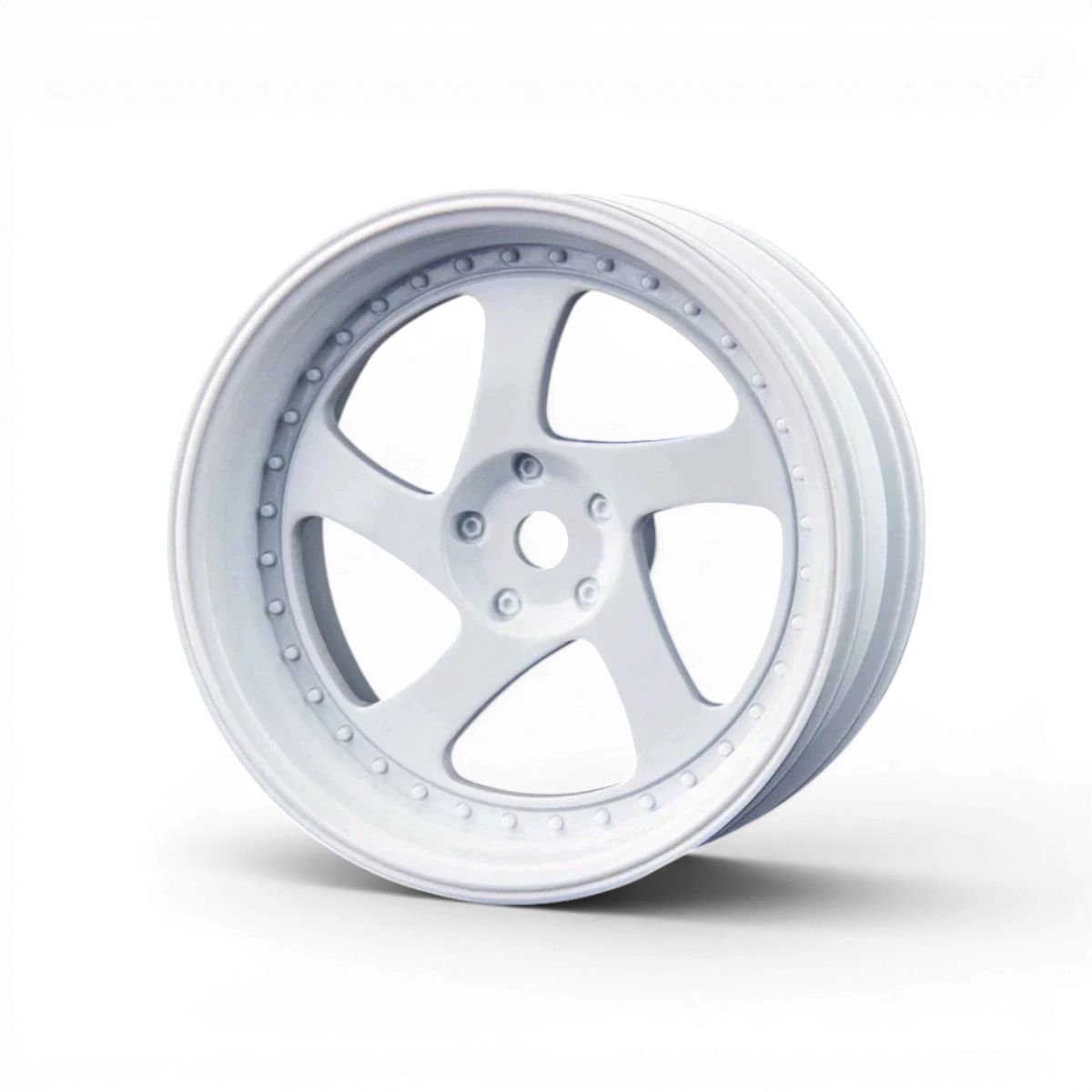 Jeux de 4 jantes TMB blanches pour roues, marque Max Speed Technology, visibles sur fond blanc.