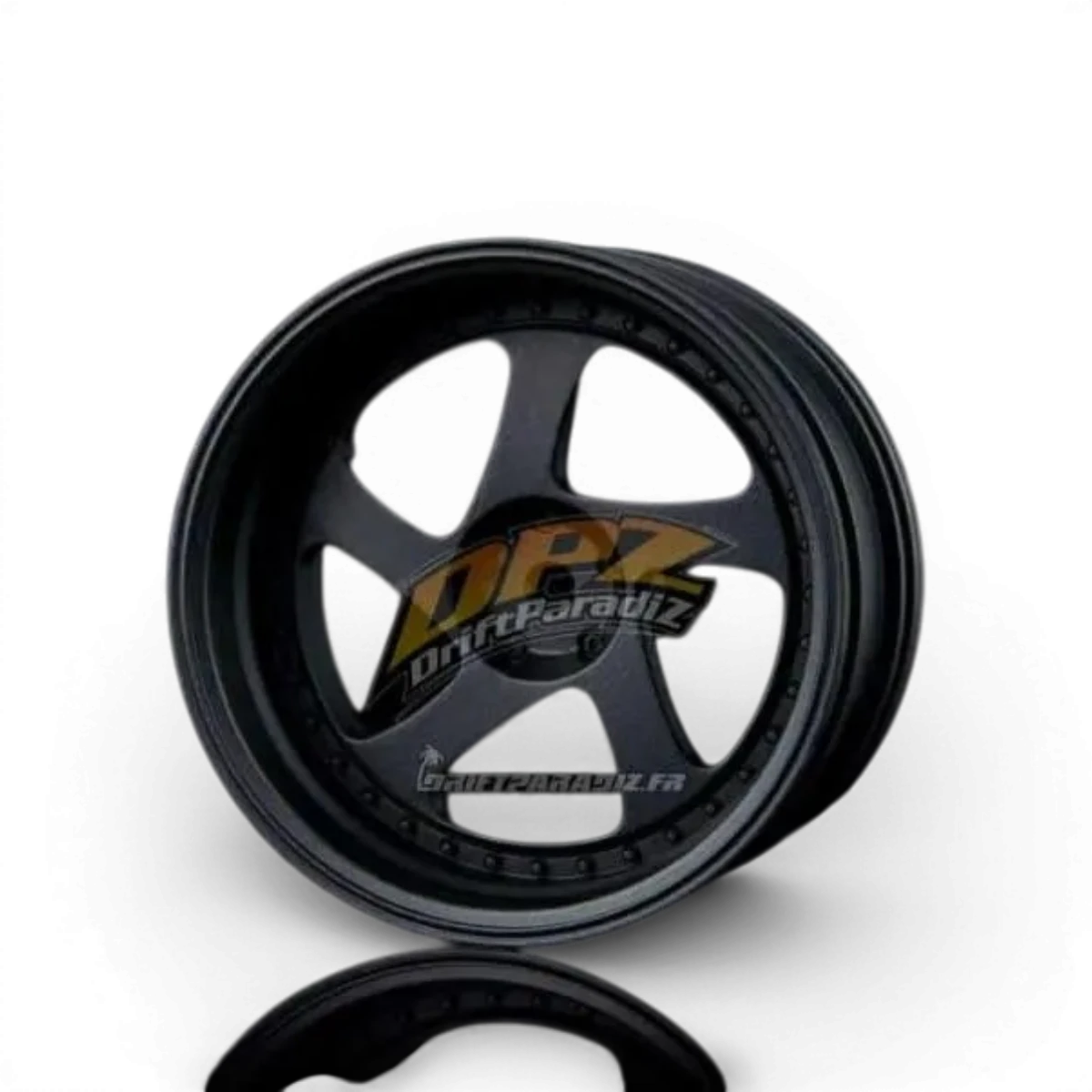 Jantes TMB 8 noires mates de Max Speed Technology, roue en alliage noir avec finition mate pour véhicules sportifs.