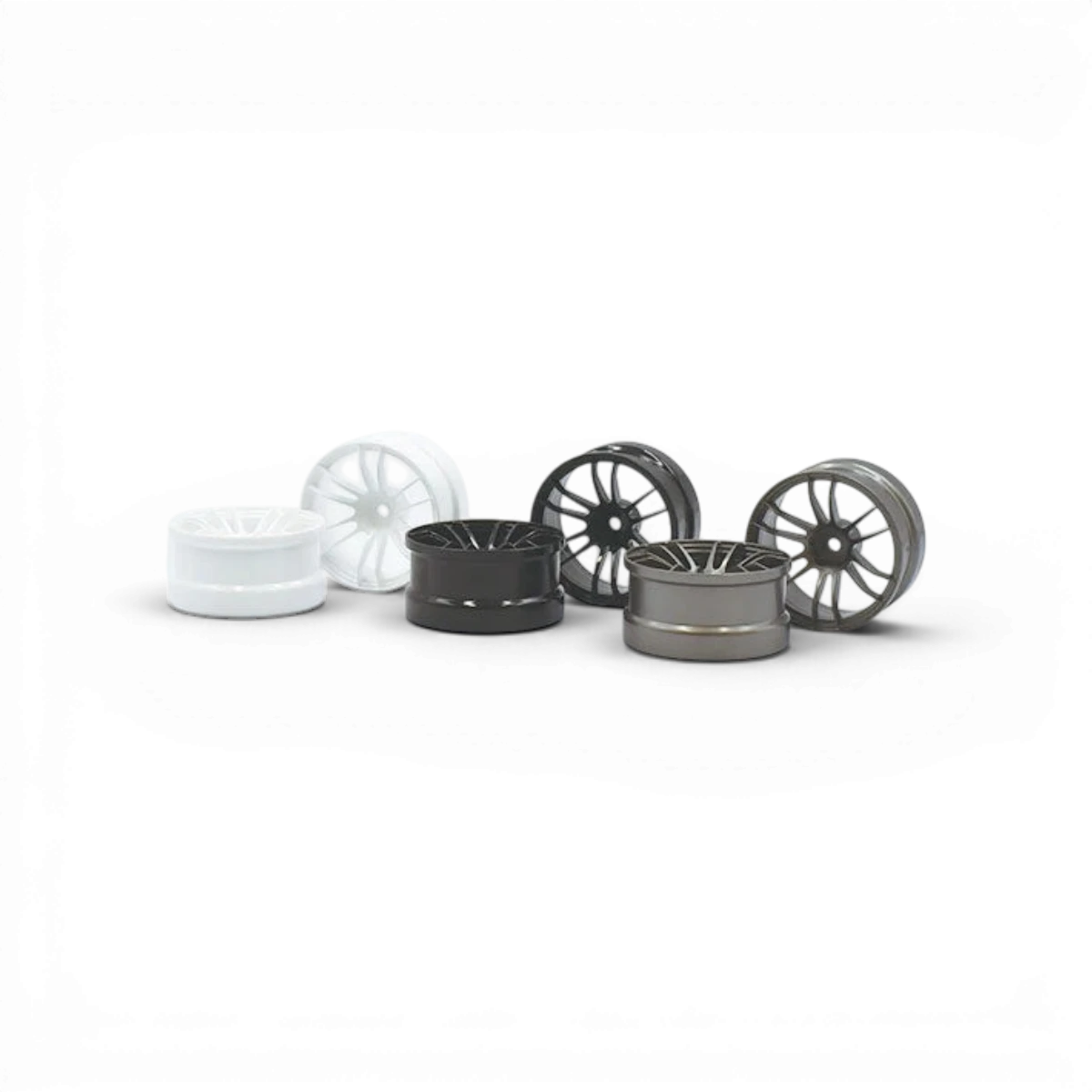 Jantes blanches UL12 Offset 8mm de la marque Team Reve D pour roues, vue rapprochée mettant en valeur le design.