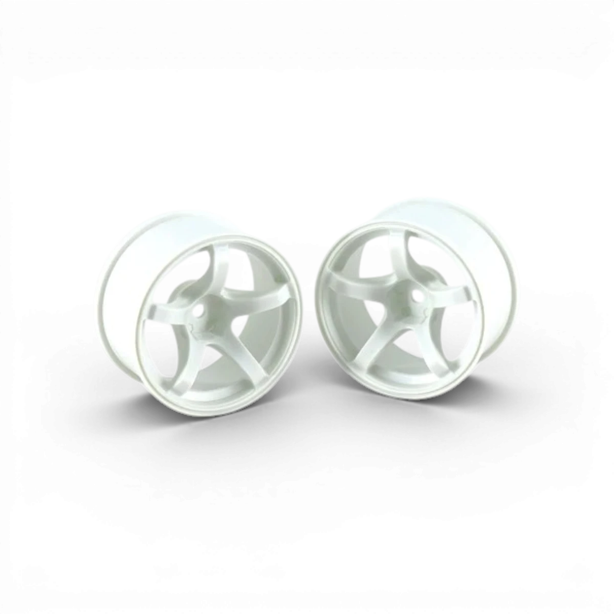 Jantes BuzzBreak Valino N560 30mm en blanc avec finition off-white, vue rapprochée montrant le design des roues.