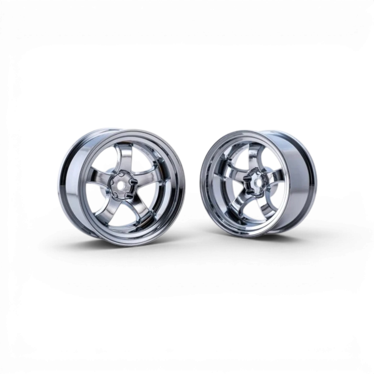 Jantes WORK MEISTER S1R 26mm en chrome brillant, avec finition haute, montées sur véhicule Overdose, visibles en image.