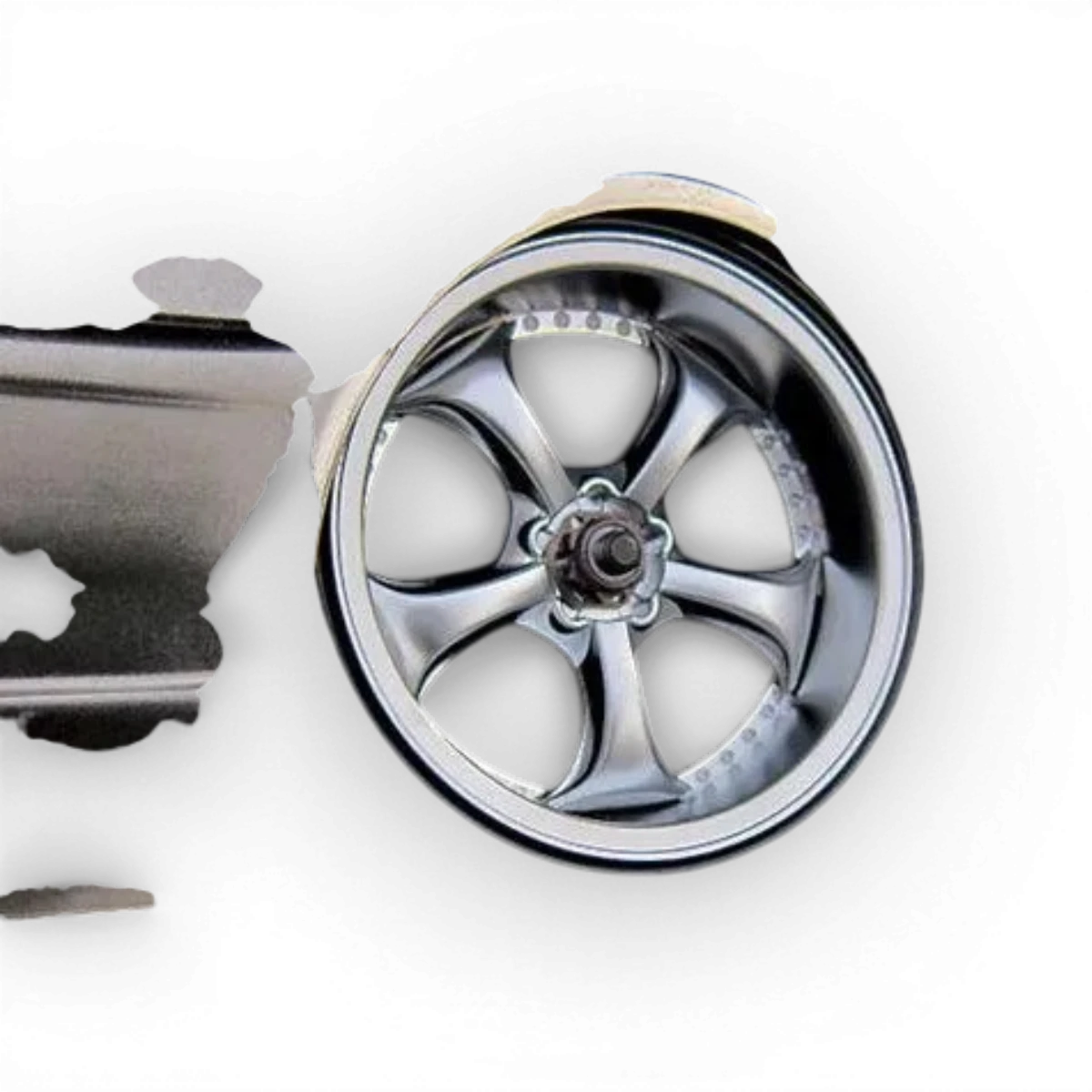 Jantes Work VSKF Chrome Mat Offset 7 Overdose, roues en alliage avec finition chromée mate et design sportif.