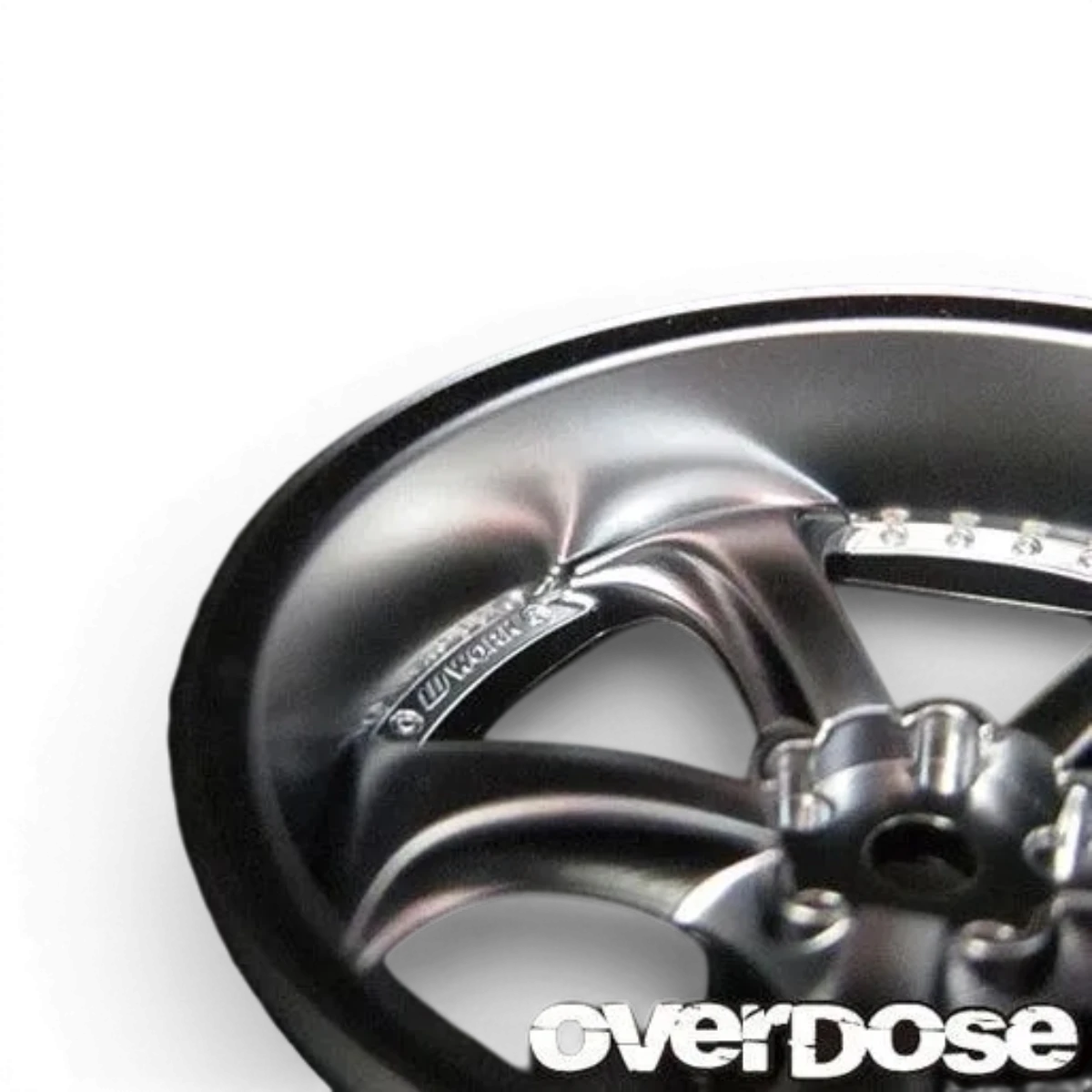 Jantes Work VSKF Chrome Mat Offset 7 de la marque Overdose, roues en alliage avec finition chromée mate.
