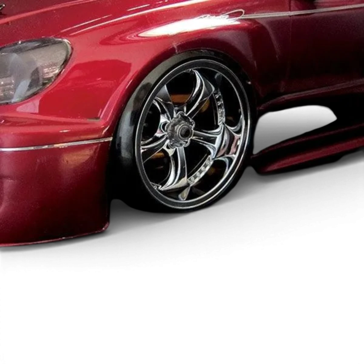 Jantes Work VSKF Chrome Offset 7 d'Overdose, roues en alliage avec finition chromée, visibles de face avec détails de design.