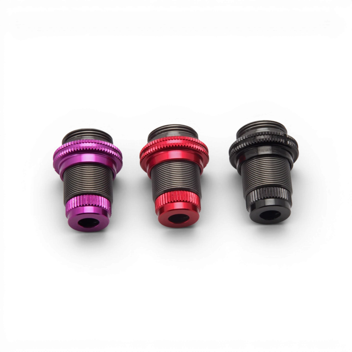 Kit d'amortisseurs en aluminium SHIBATA GRK5 pour pièces détachées, avec composants visibles et finition de haute qualité.