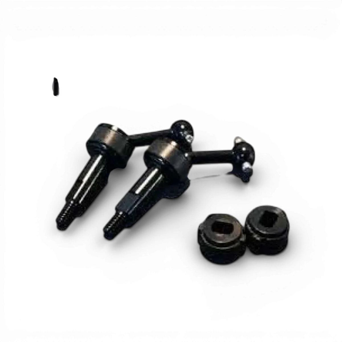 Kit arrière étroit pour voiture de drift BM Racing avec cardan et hexagones, conçu pour améliorer la stabilité et la performance.