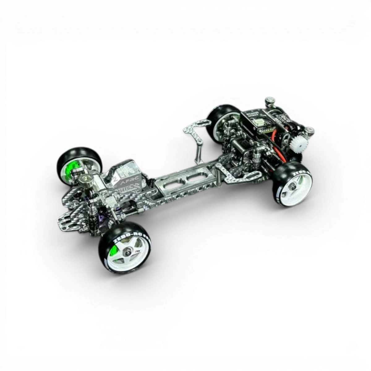 Kit de pièces détachées en carbone RhinoRacing SSG RTS, comprenant des composants légers pour voitures de drift.
