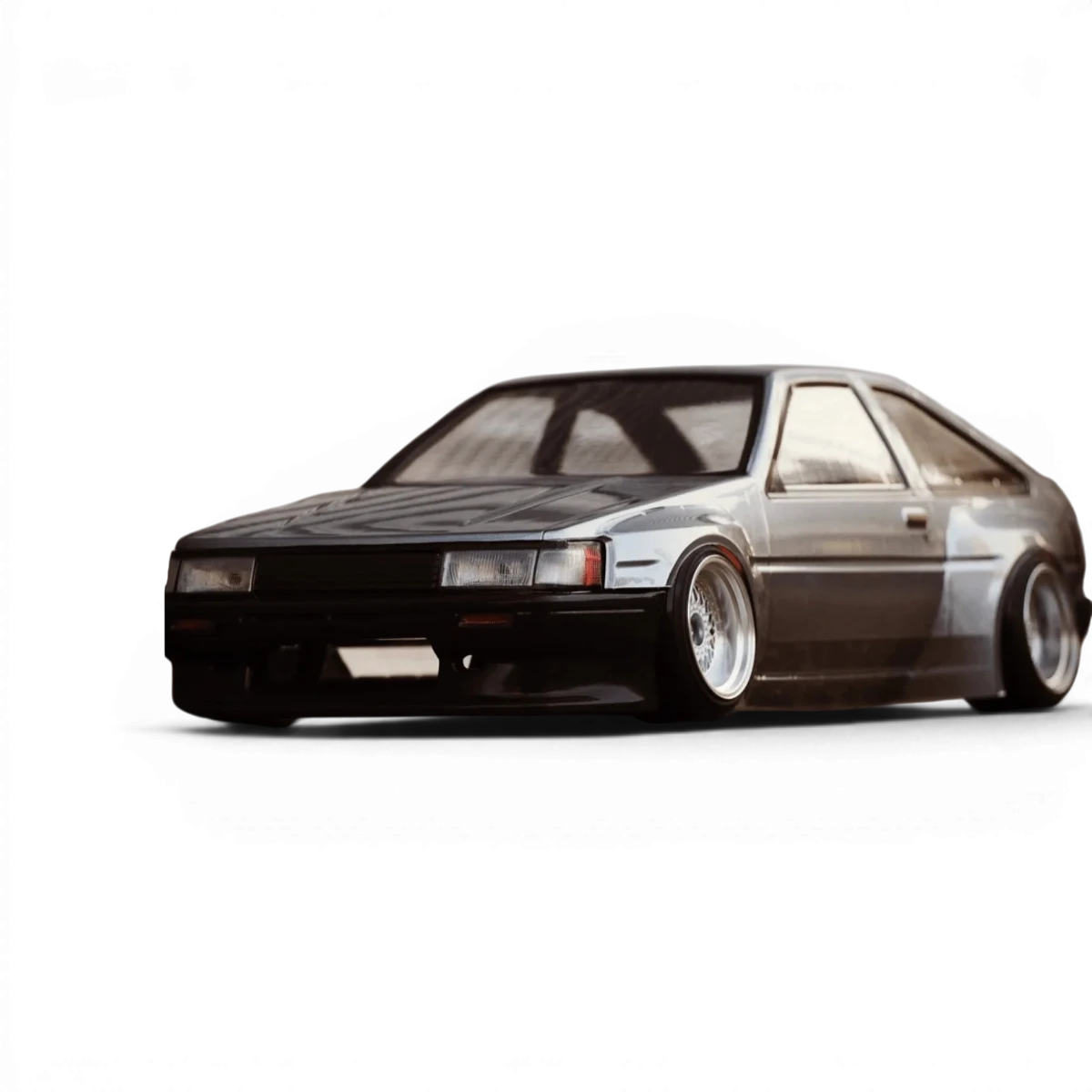 Kit de conversion RC Drift 240mm pour AE86 de la marque Addiction RC Design, comprenant le set DRIFTparadiz RB1.