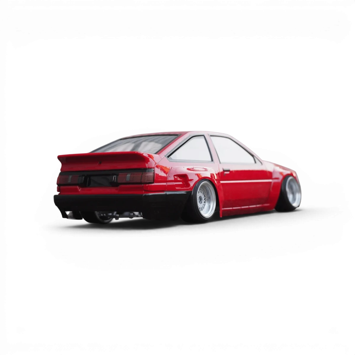 Kit de conversion RC Drift Addiction RC Design pour AE86, comprenant pièces pour passage à 240mm.