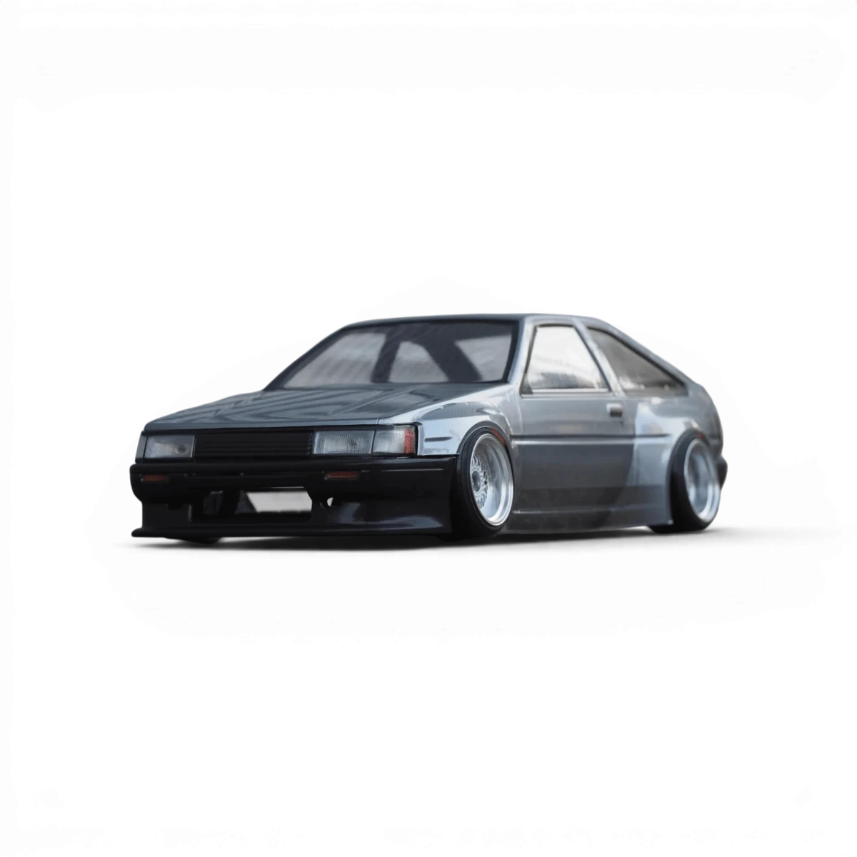 Kit de conversion RC Drift pour AE86 de 240 mm par Addiction RC Design, comprenant les pièces pour mise à niveau.