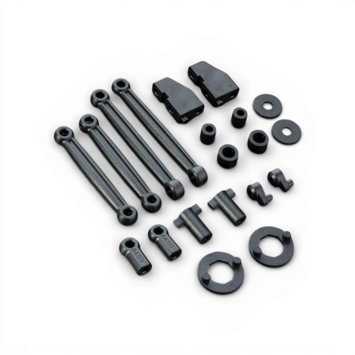 Kit de pièces détachées Max Speed Technology RMX 2.0 RTR, composants pour modèle RC Drift, visibles dans le kit de rechange.
